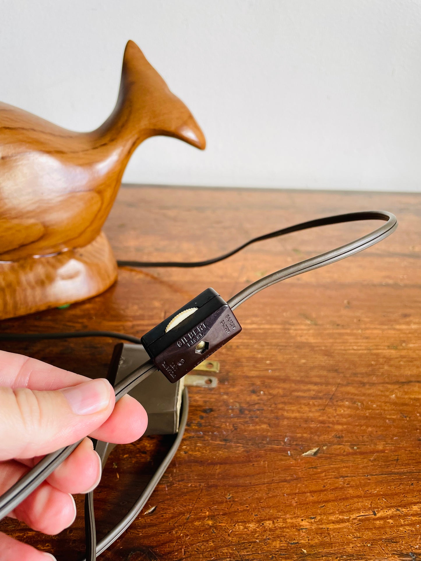 Vintage Ceramic Happy Smiling Whale Nightlight Lamp - You'll Have a Whale of a Time With This One!