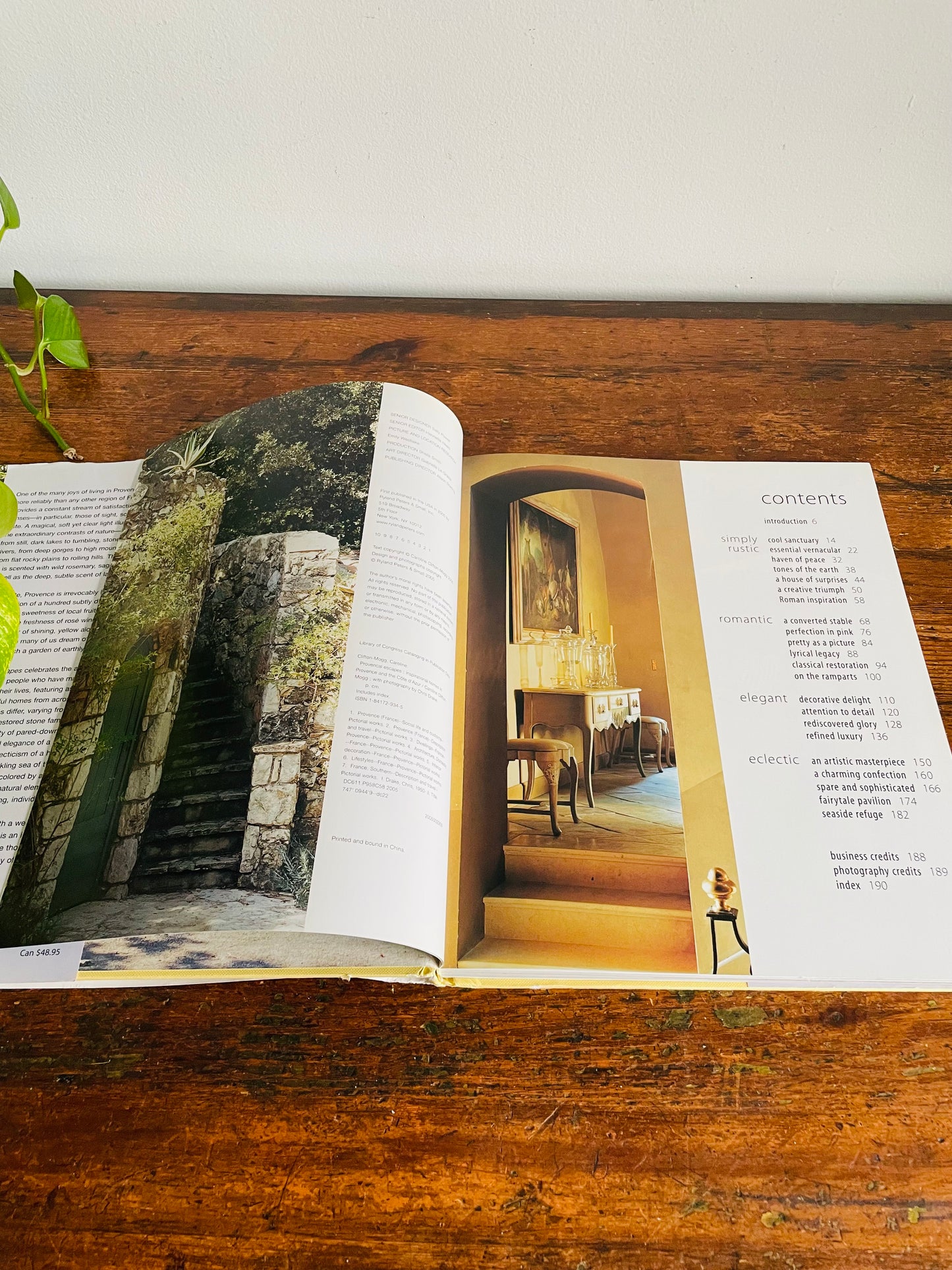 Vintage Provençal Escapes Hardcover Coffee Table Book by Caroline Clifton-Mogg - Inspirational Homes in Provence and the Côte d'Azur (2005)