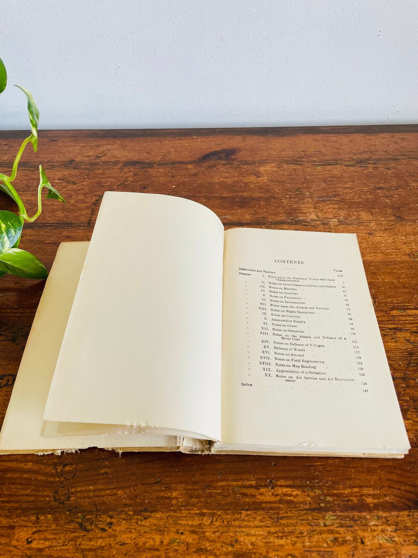 Rare Antique WW1 1915 First Principles of Tactics and Organisation War Edition Hardcover Book by Major J. L. Sleeman - Historical Military Training Manual with Illustrations
