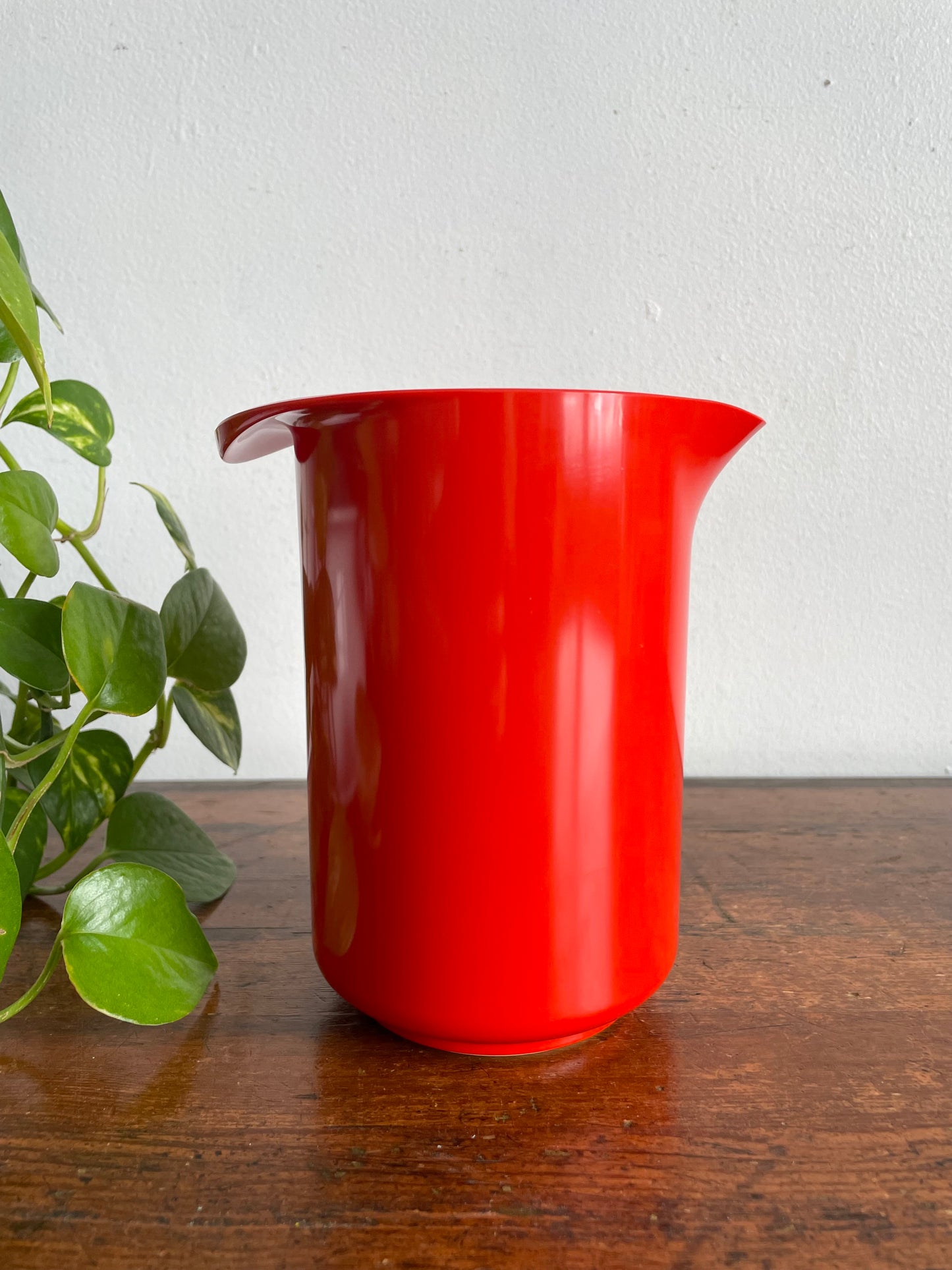 Vintage Rosti Denmark Orange Red Melamine Utensil Holder Caddy #2511 - Erik Lehmann Design - Made in Denmark