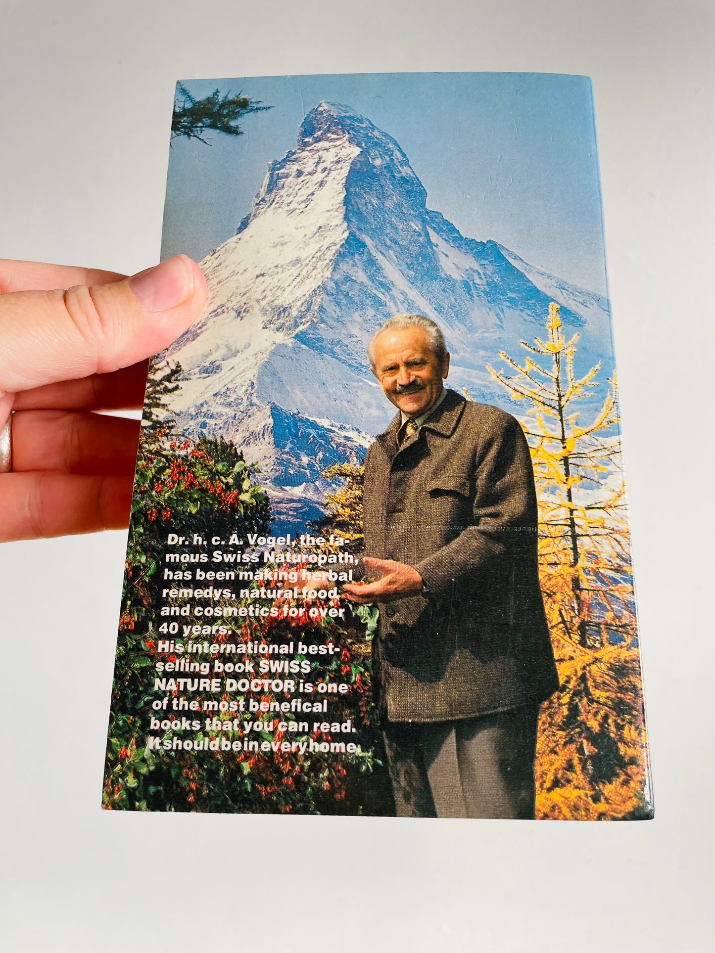 Vintage Swiss Nature Doctor Paperback Book by A. Vogel (1980) - An Encyclopedic Collection of Helpful Hints Gathered from the Swiss Folklore of Natural Healing