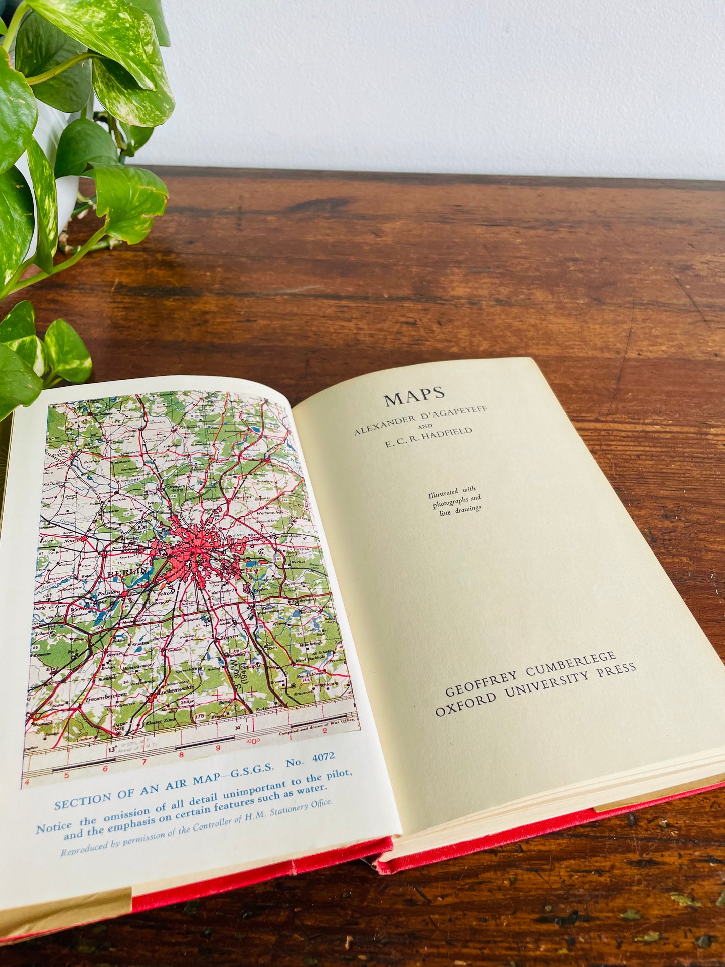 Compass Books - Maps by Alexander D'Agapeyeff & E. C .R. Hadfield - Clothbound Hardcover Book (1953) - History of Map-Making