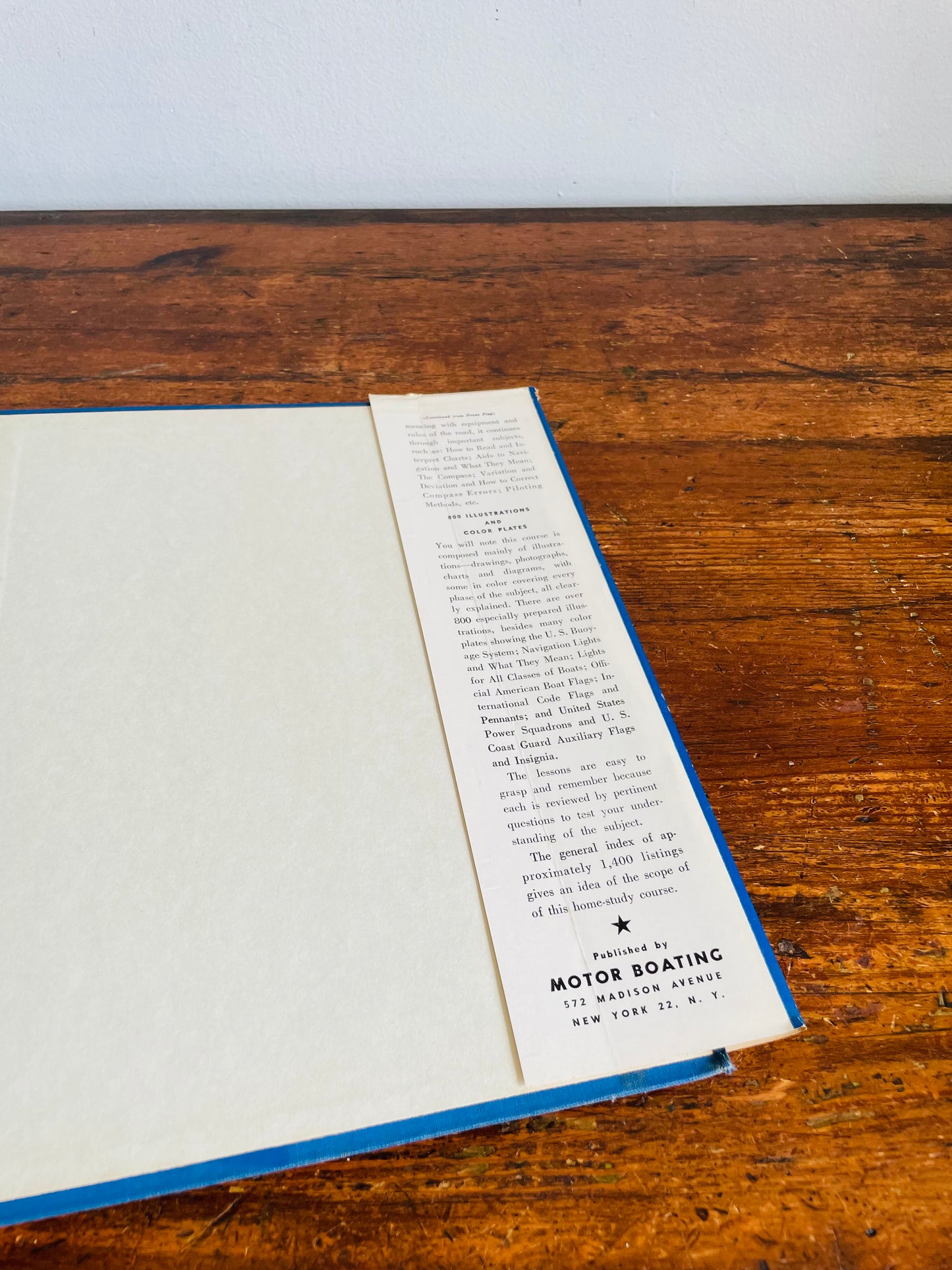 Vintage Piloting Seamanship and Small Boat Handling Clothbound Hardcover by Charles F. Chapman - Oversized Coffee Table Book - 1961-62 Edition
