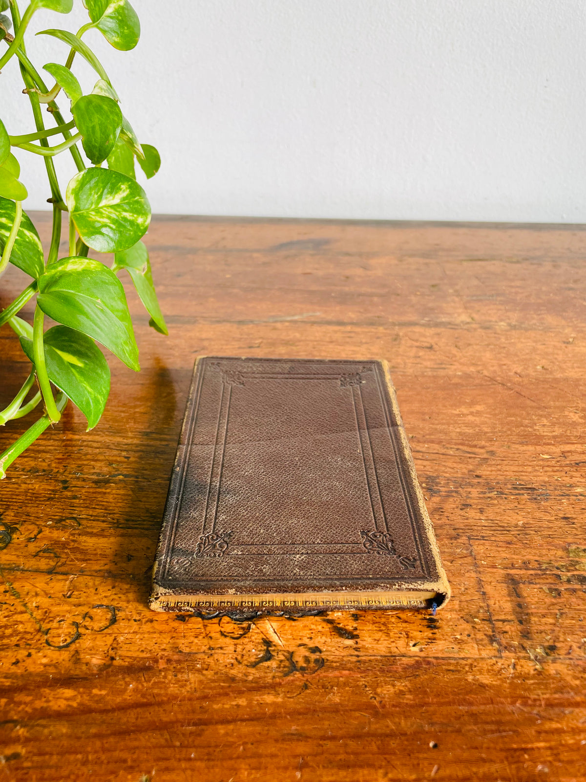 Antique 1842 The Companion to the Altar Leather Hardcover Religious Pocket Book - Containing Sacramental Prayers & Meditations - 184 Years Old!