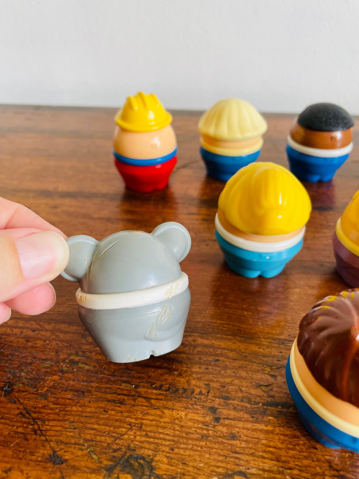 Vintage Little Tikes Toddle Tots Chunky Round People Toy Figurines - Lot of 13 - 11 People / 2 Animals