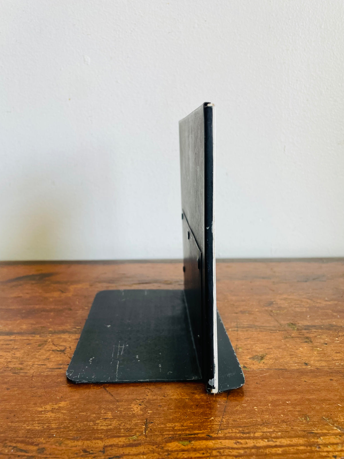 Vintage Tile & Metal Single Bookend with Equestrian Horse Design - Hunnisett & Edmonds, Toronto