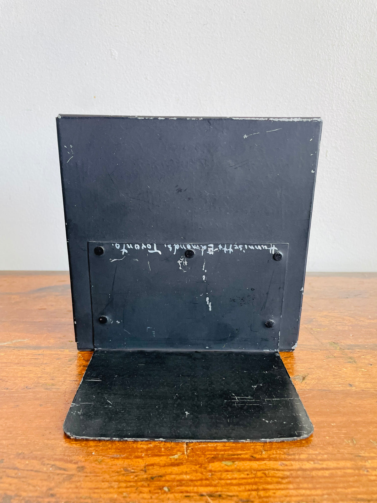 Vintage Tile & Metal Single Bookend with Equestrian Horse Design - Hunnisett & Edmonds, Toronto