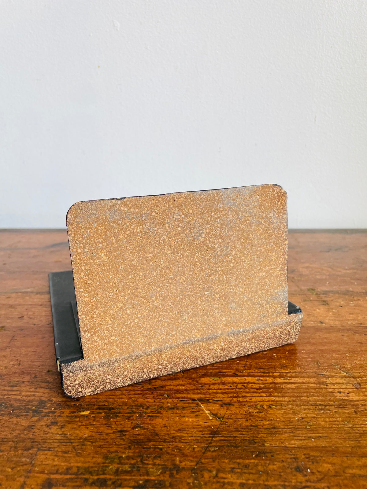 Vintage Tile & Metal Single Bookend with Equestrian Horse Design - Hunnisett & Edmonds, Toronto