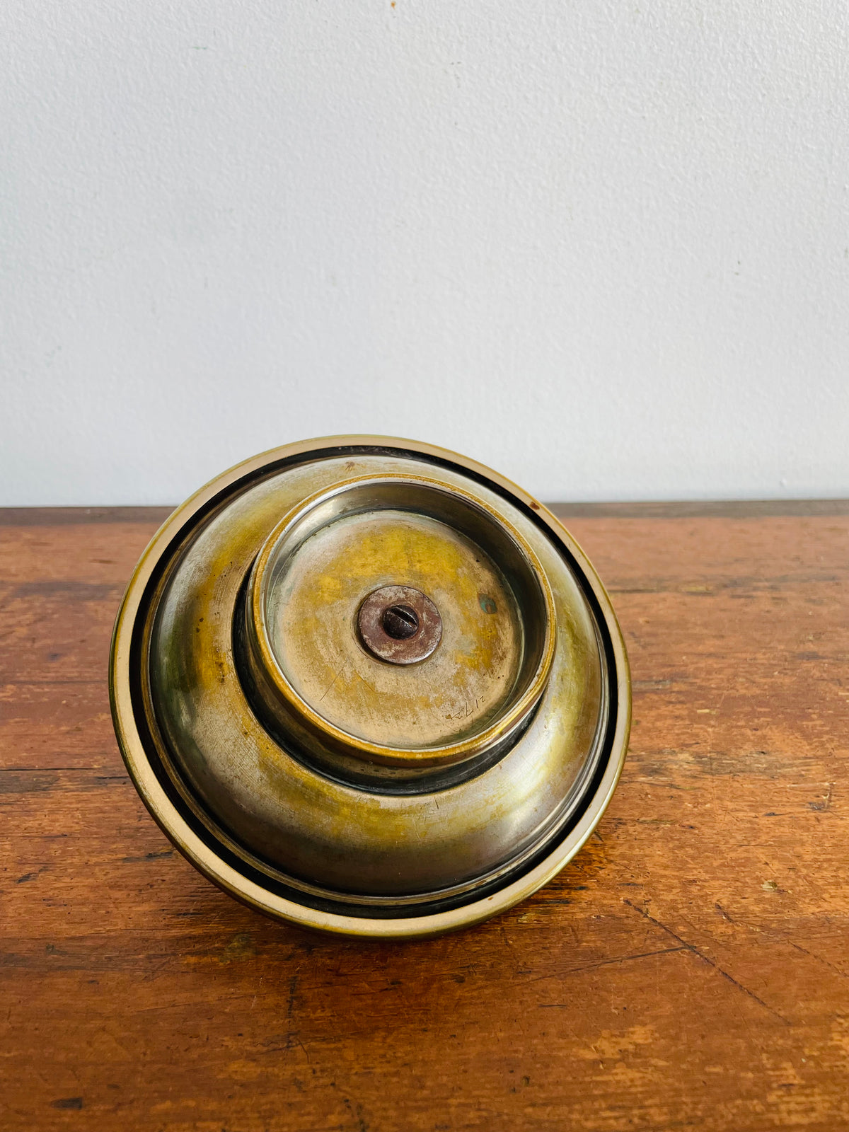 Vintage Solid Brass & Gold Metal Trinket or Jewellery Pedestal Dish Bowl with Parrot Bird on Branch