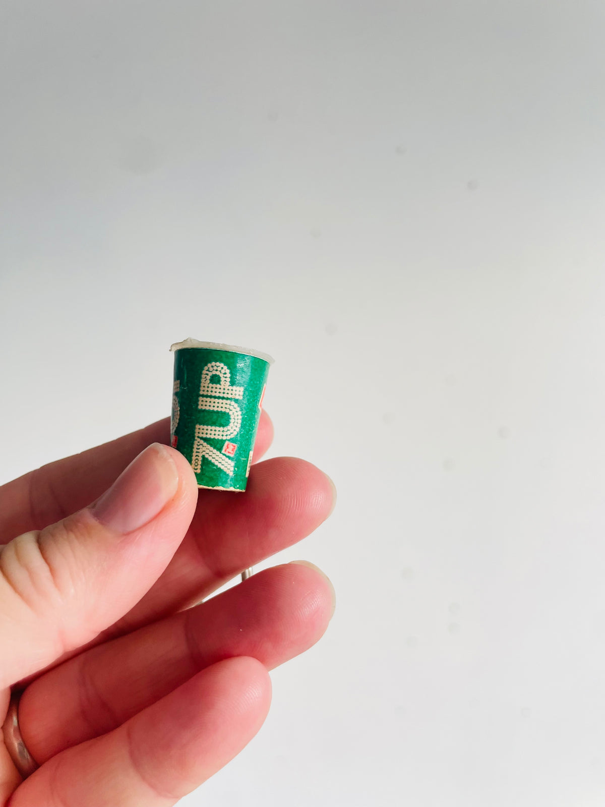 Vintage 7UP Soda Pop Beverage Cup Keychain