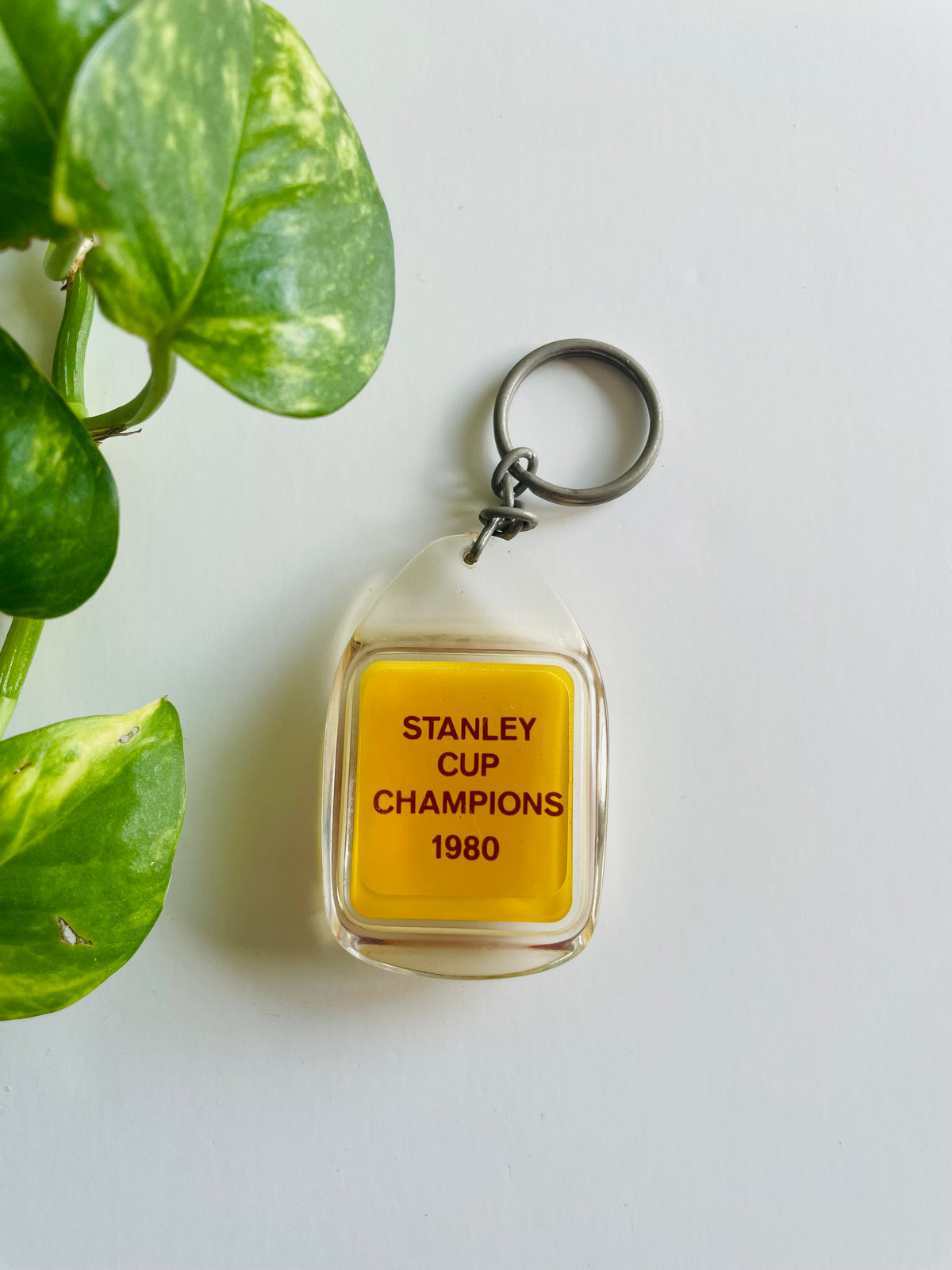 Vintage New York Islanders Stanley Cup Champions 1980 Keychain - Made in Canada