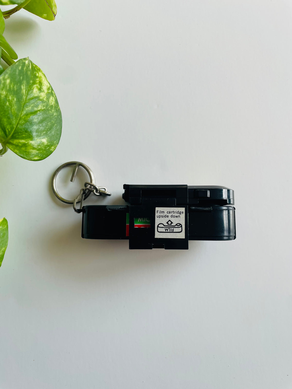 Vintage 1980s Micro 110 Camera Keychain - Film Canister Opens for Coin Box Storage - Made in Taiwan