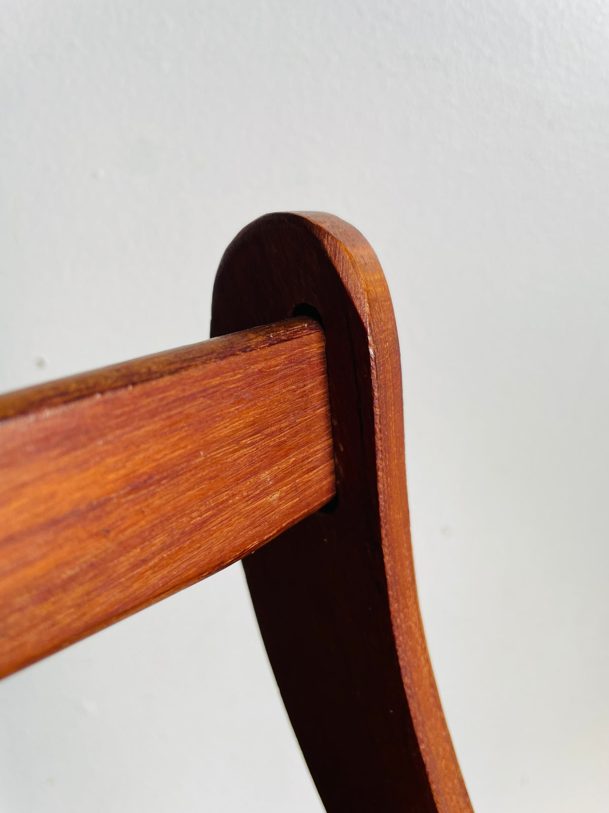 Vintage Mid-Century Modern Sculptural Folding Teak Wood Magazine Rack - Ernest Sohn for ETCO - MCM Design Style - For Shipping Please Read Note