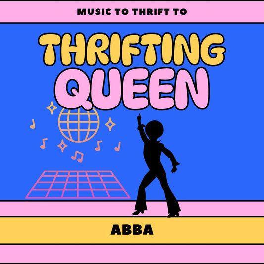 Digital Graphic Download: Music to Thrift To - Thrifting Queen - Abba
