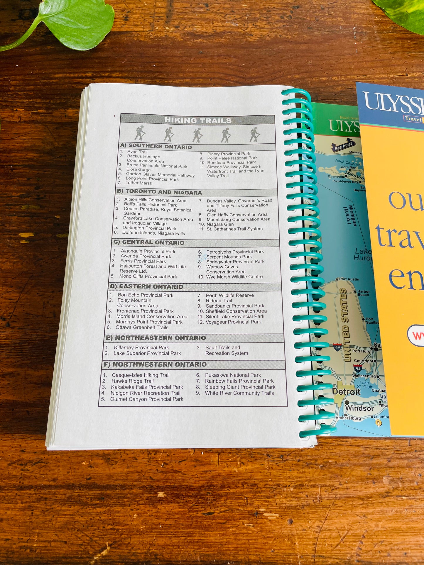 Ulysses Hiking in Ontario Spiral-Bound Guidebook by Tracey Arial (2001)
