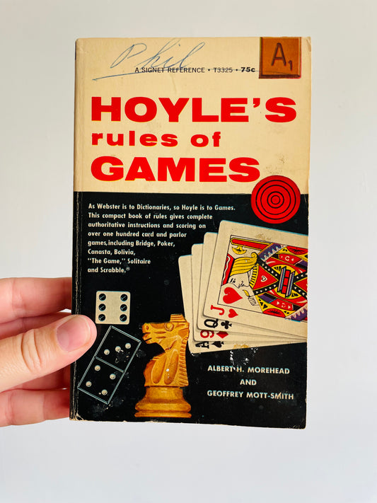 Hoyle's Rules of Games Paperback Book by Albert H. Morehead & Geoffrey Mott-Smith (1969)