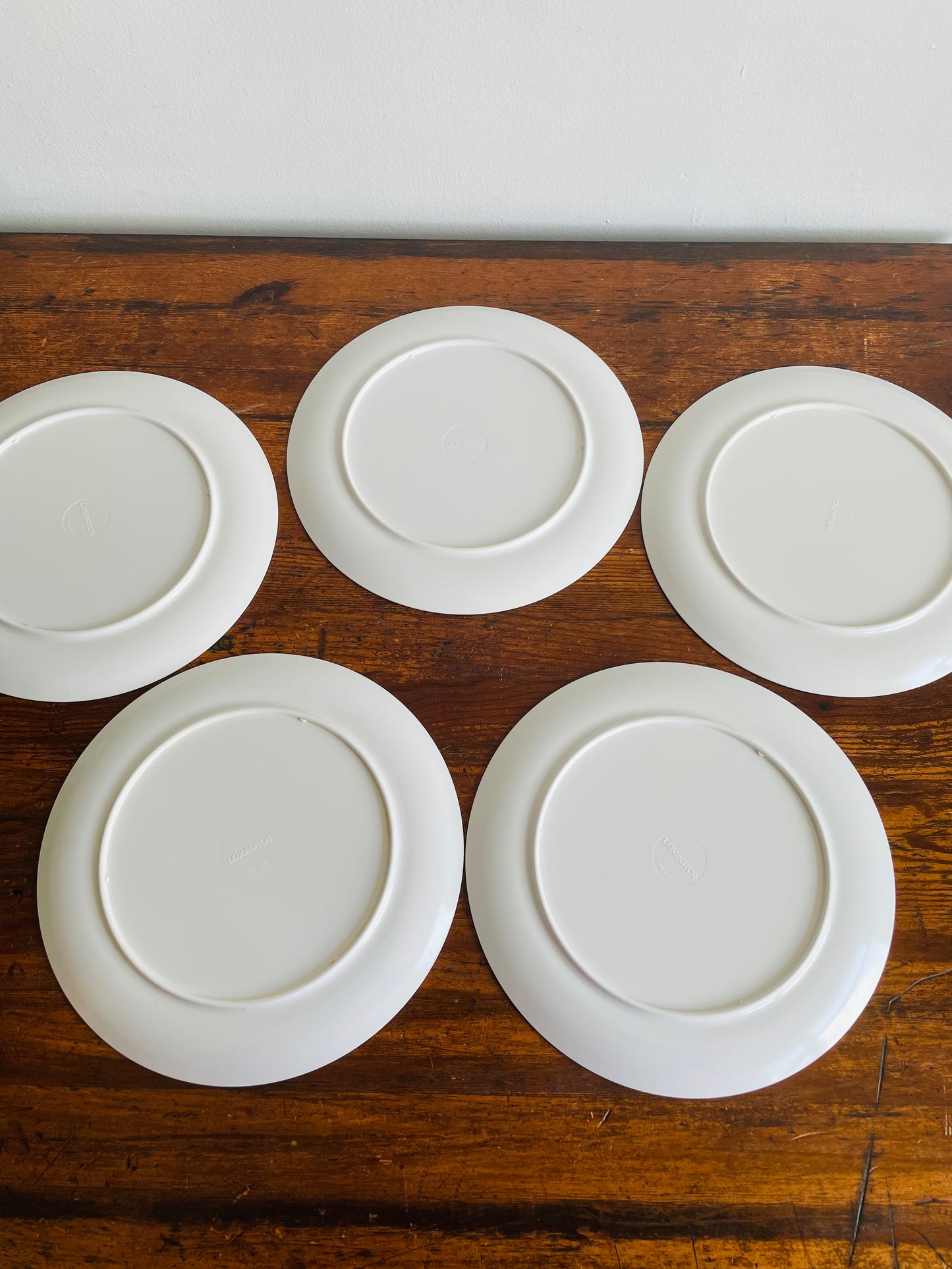 Lexington Melamine Plates with Vegetables Graphic - Set of 5 - Made in USA