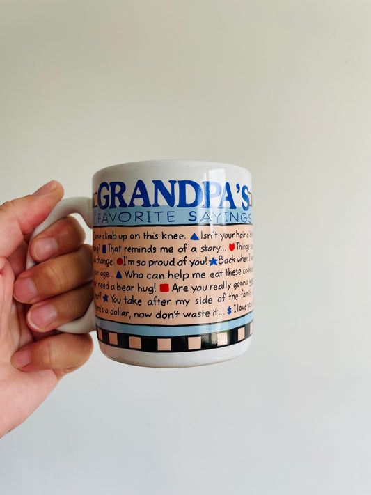Grandpa's Favourite Sayings - Carlton Cards Stoneware Mug