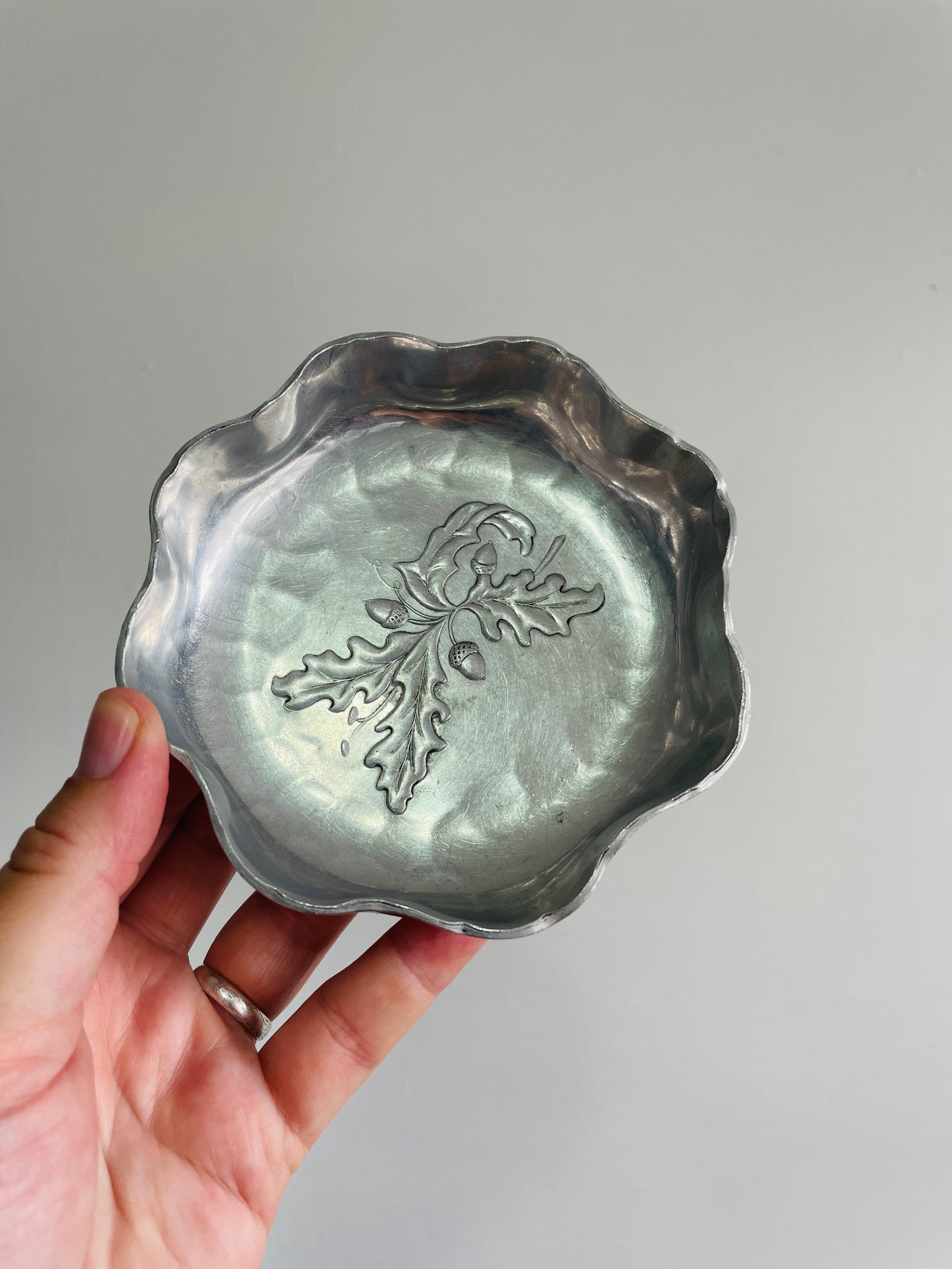 Alfred Day Hammered Aluminium Bowls - Plain or Acorn Design - Sold Individually (3 Available)