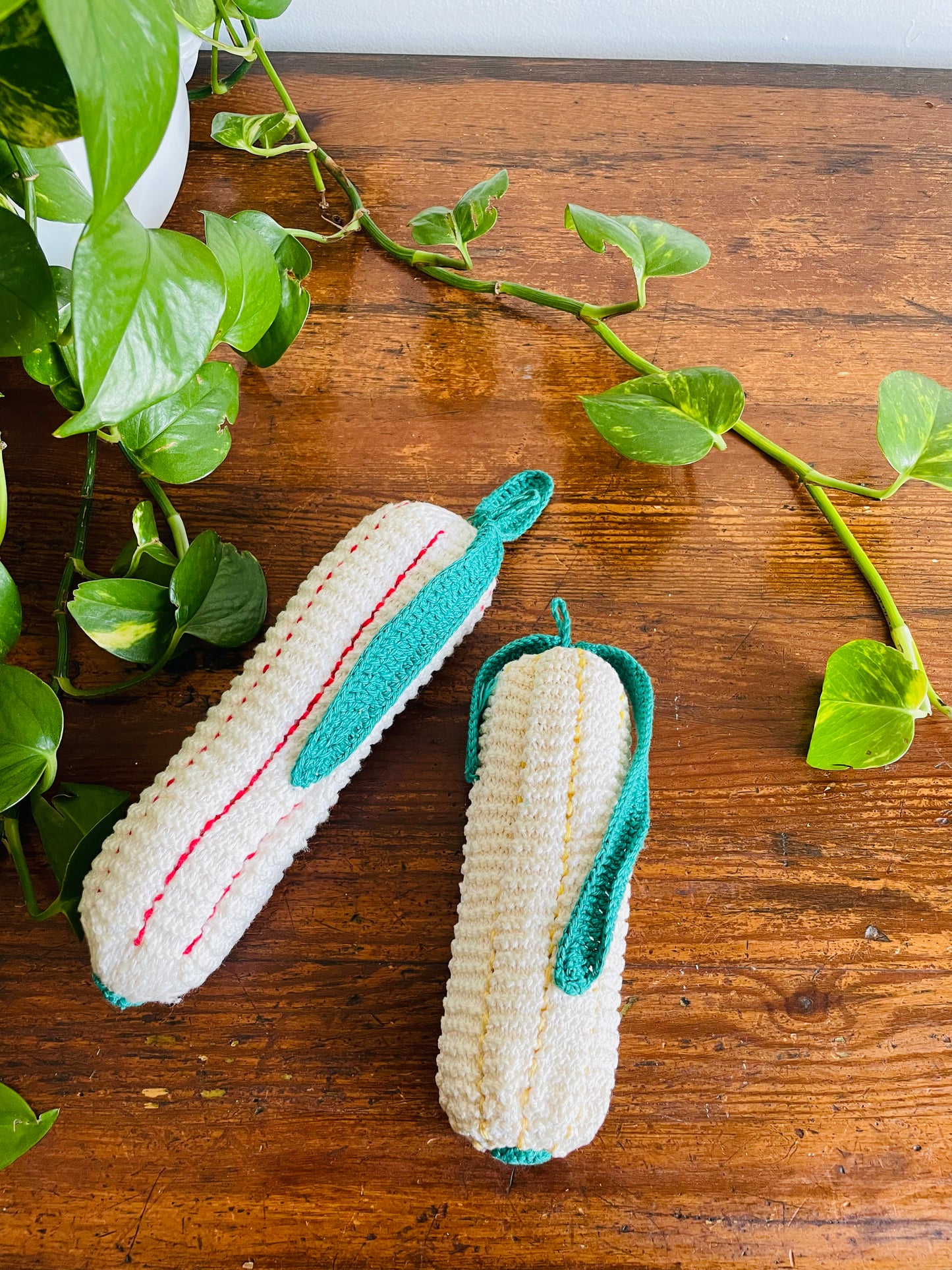 Handmade Crochet Vegetables - Decor or Toy - Great for a Play Kitchen - Set of 2