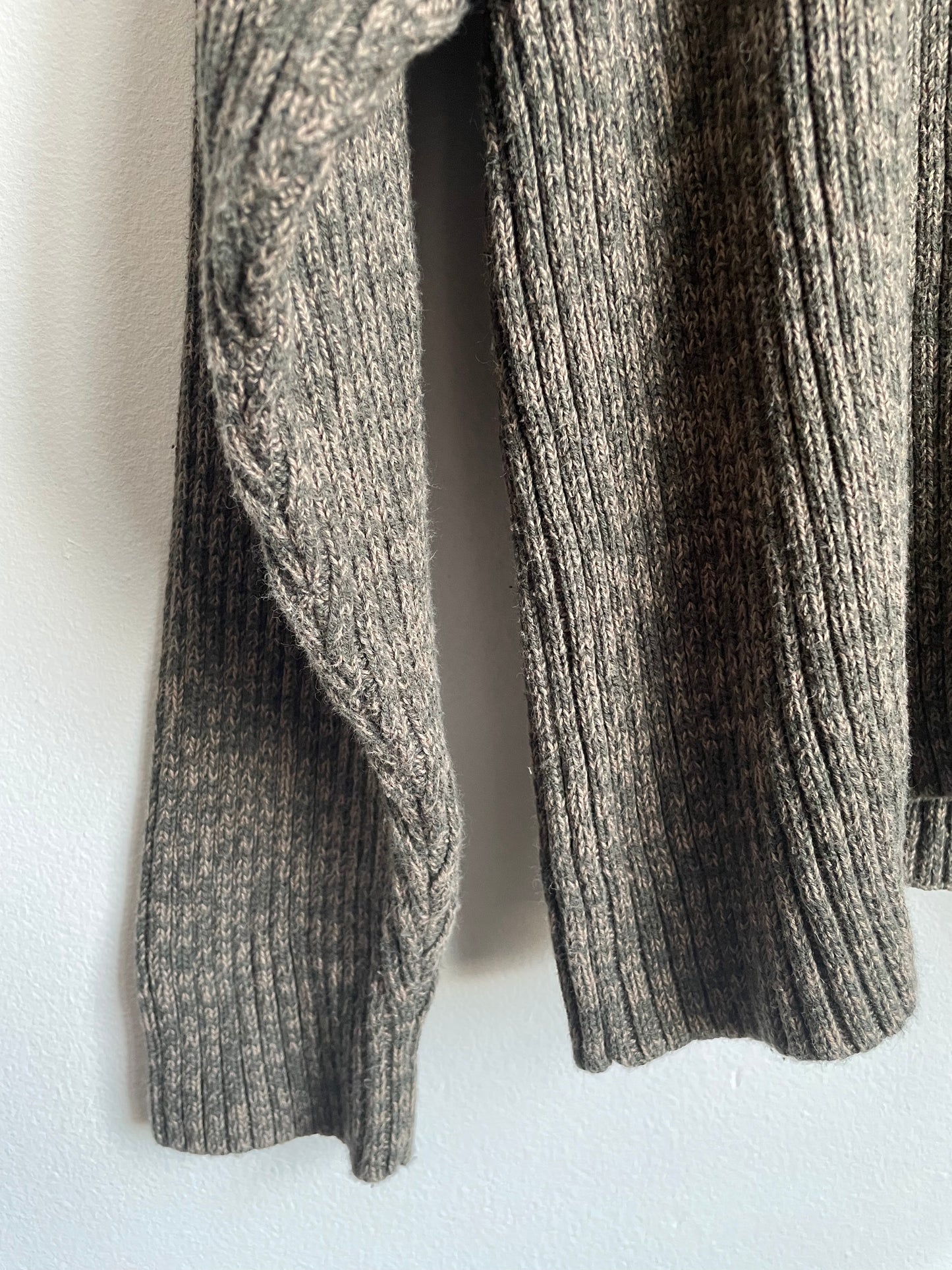 Northern Elements Flecked Green Ribbed Sweater - Made in Hong Kong