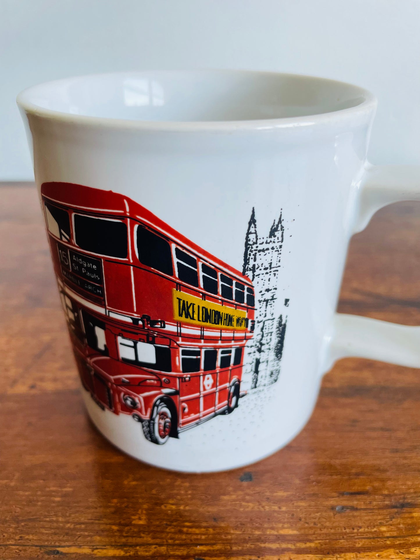 Kiln Craft Staffordshire England Official London Double Decker Bus Mug