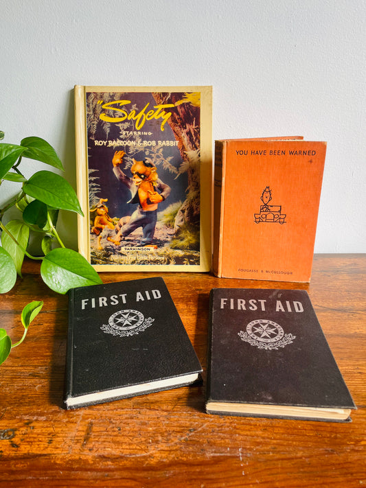 Safety Vintage Book Bundle - First Aid, Driving Safety, General Safety