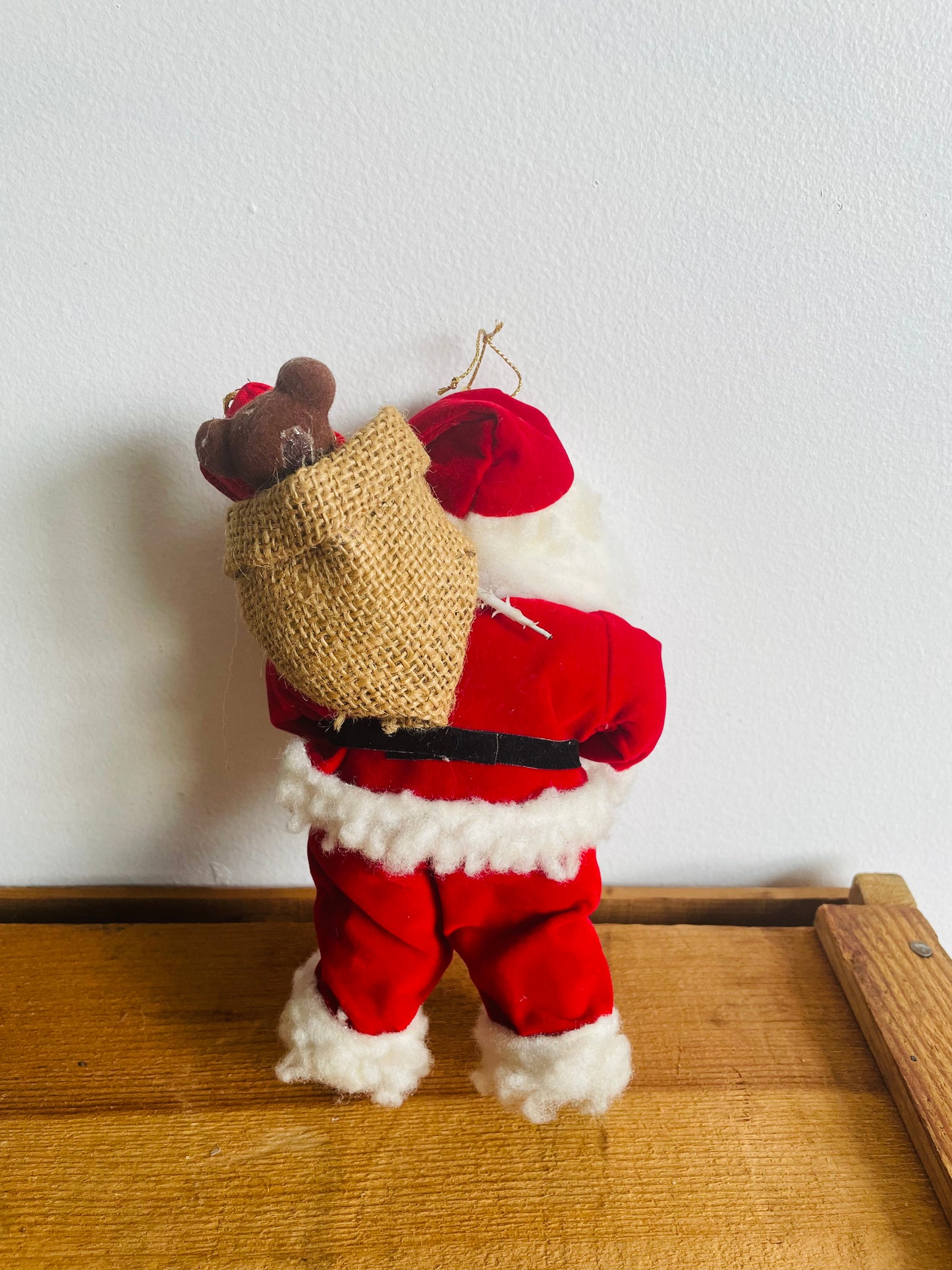 Standing Santa Ornament with Sack of Presents