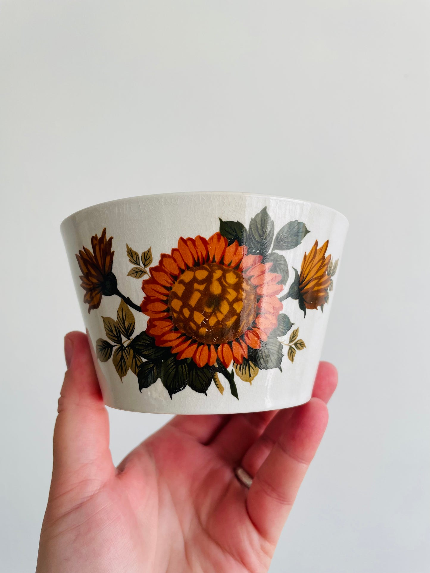 JA Ironstone England Sunflower Bowl or Planter