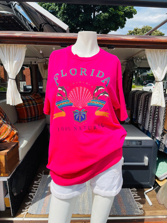 Vintage Hot Pink Florida T-Shirt