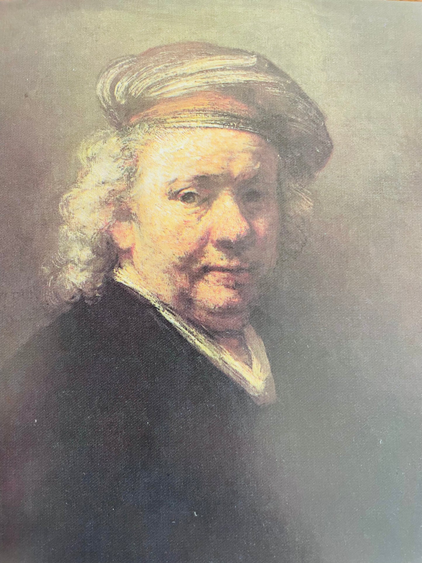 Rembrandt Self Portrait Postcard - 1982 Printed in England - 6" by 4"
