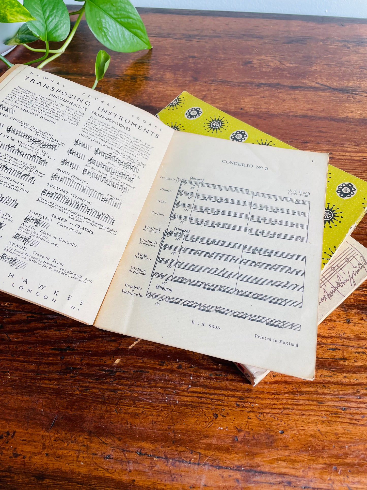Music Vintage Book Bundle - Beethoven, Bach