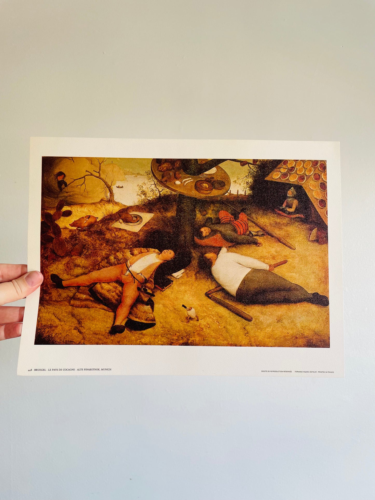 Bruegel 'Le Pays De Cocagne' Poster Print - 9.5" by 12.5"