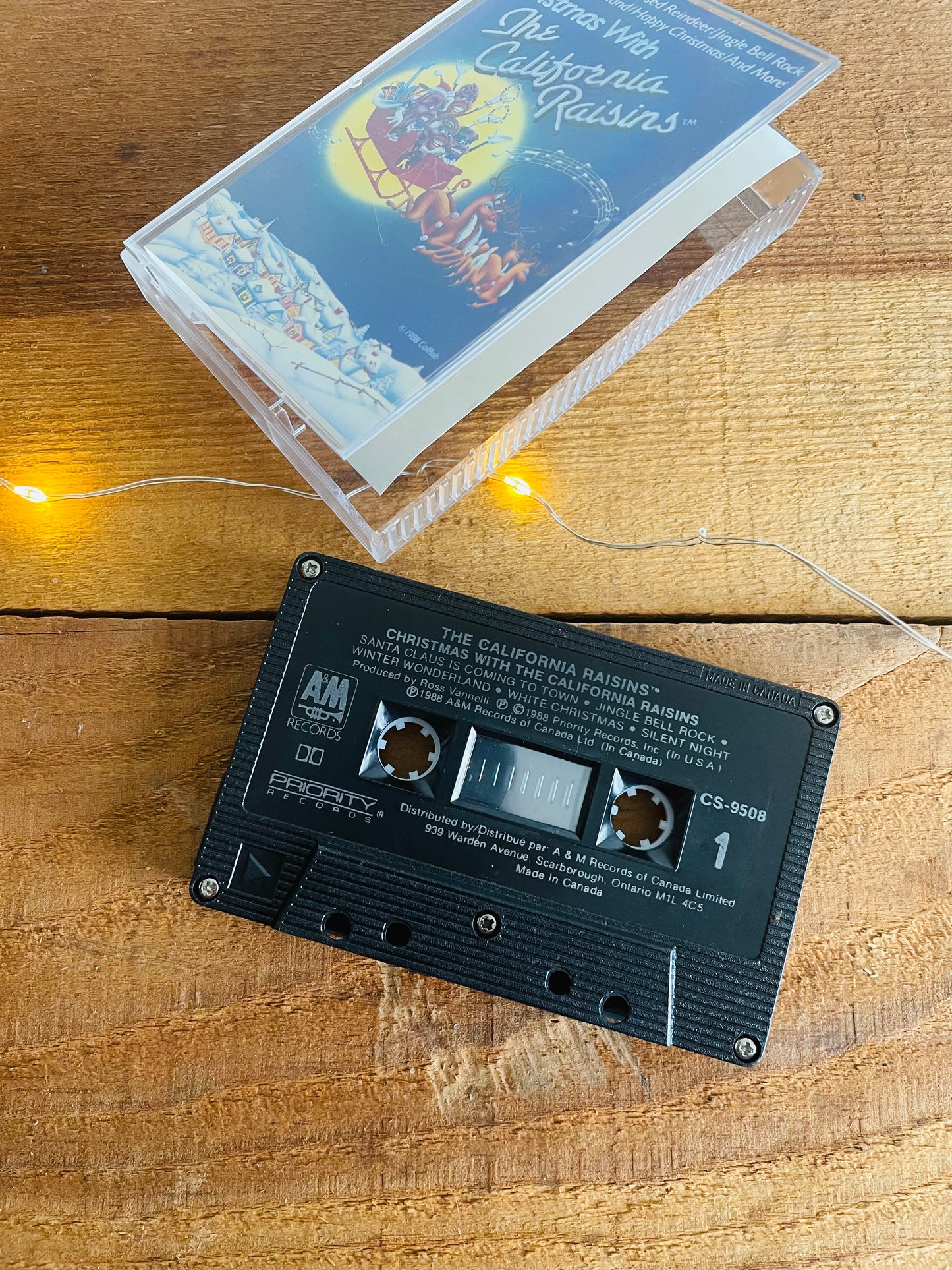 Christmas With the California Raisins Cassette Tape (1988)