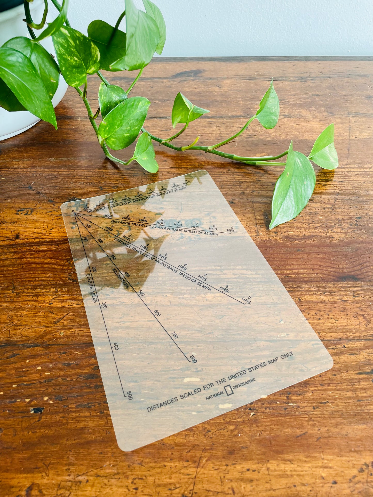 National Geographic Clear Distance Scale Reader for Maps Greenbrier