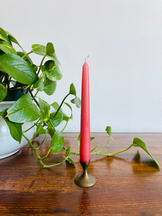 Mini Brass Candlestick Holder or Cone Incense Burner