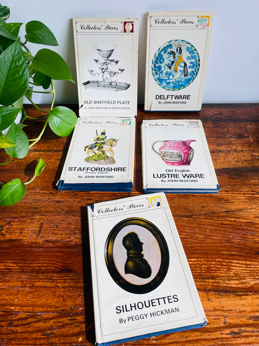 Collector's Pieces Vintage Book Bundle - Lustre, Silhouettes, Delftware, Staffordshire, Sheffield