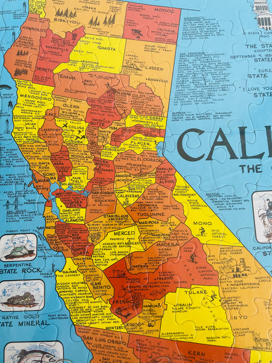 Brand New Vintage California The Golden State Puzzle in Wrapping