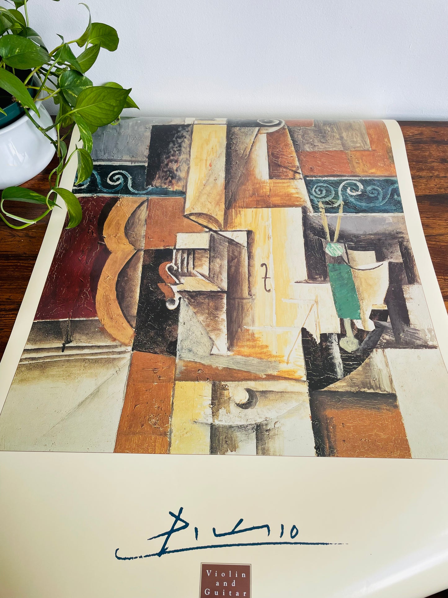 Pablo Picasso Violin and Guitar Print Poster (1996) *Please Read Shipping Instructions*