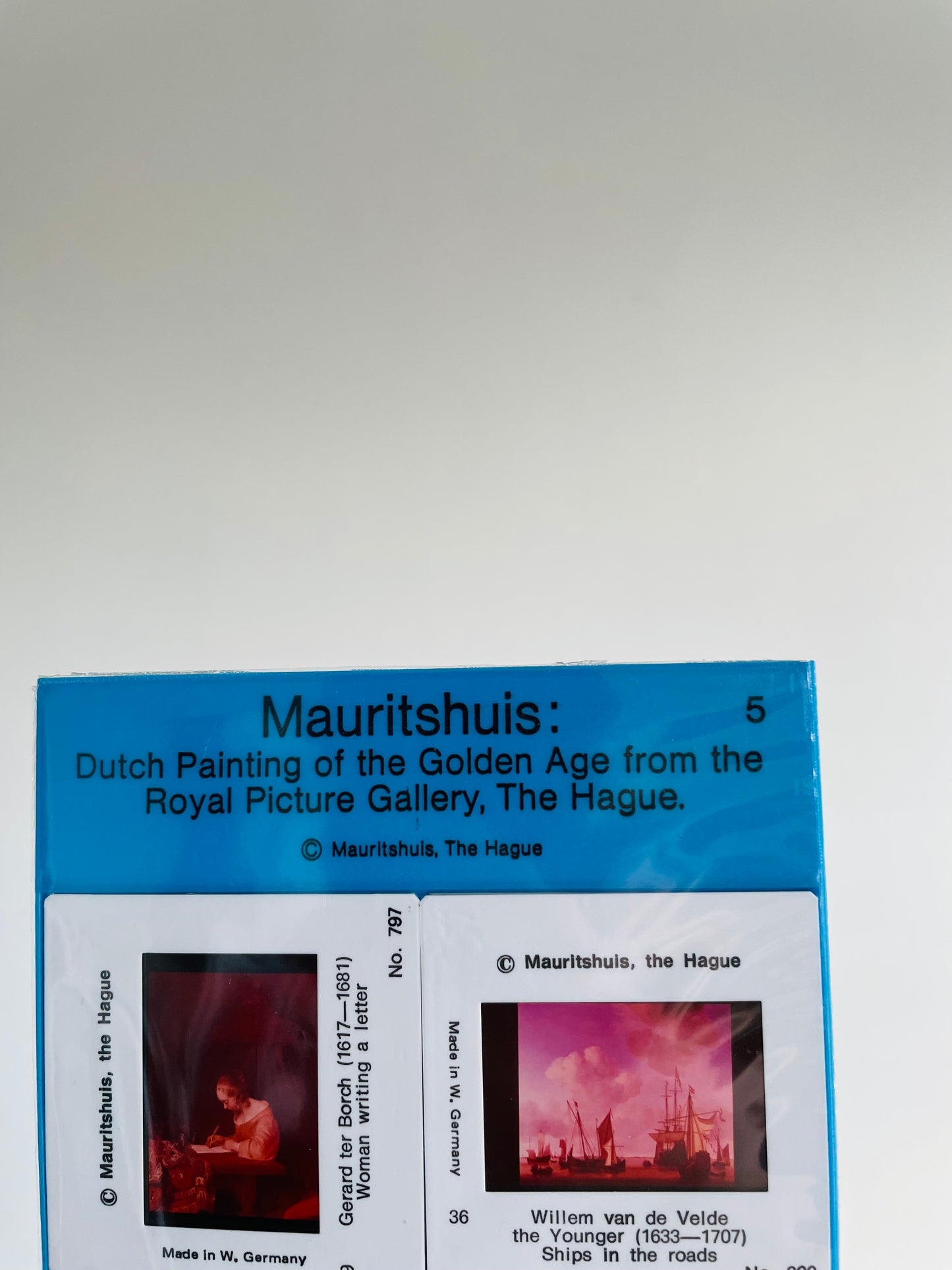 Projector Slides in Original Package - Mauritshuis: Dutch Painting of the Golden Age from the Royal Picture Gallery, The Hague - Made in West Germany