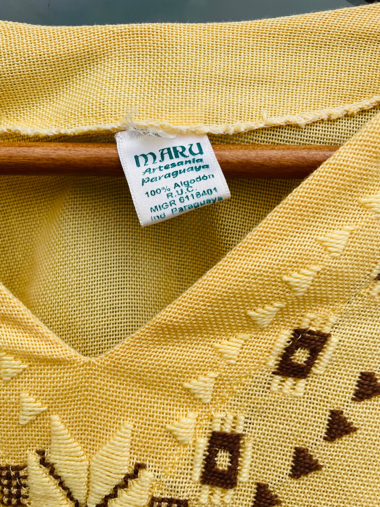 Vintage Maru Paraguay Top - 100% Cotton & Embroidered Design